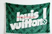 Green LV Monogram Flannel Blanket Louis Vuitton Print Throw Blanket 038